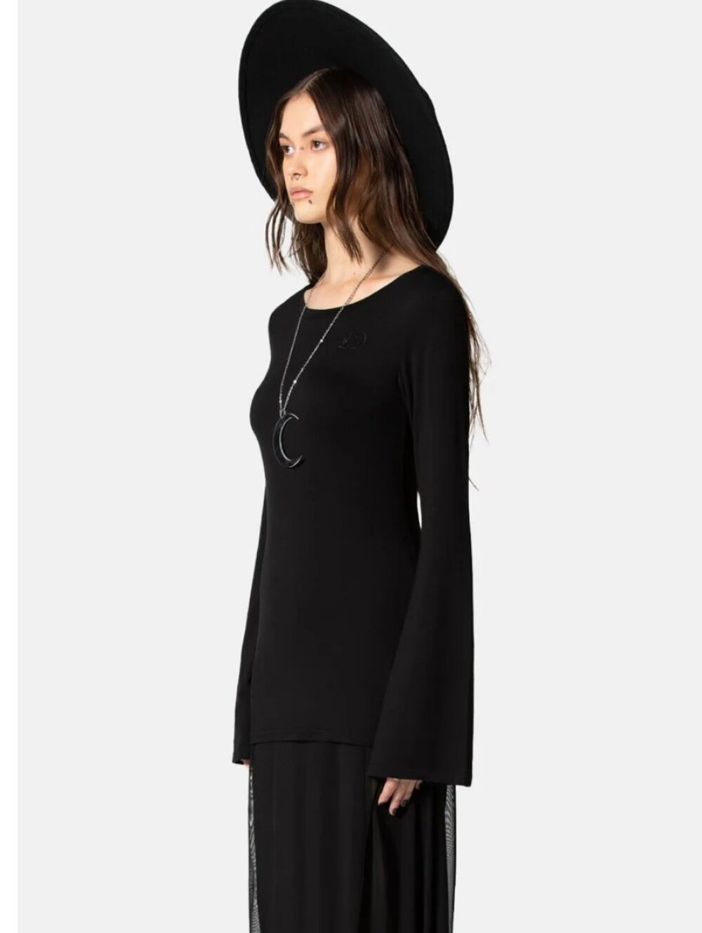 Killstar Black Long Sleeve Gothic Tee - Picture 2 of 4